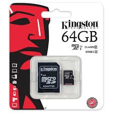 Carte Mem Sd 64go Kingston Technology Noir