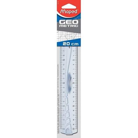 regle double deci geometric 20cm