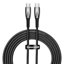 Cable USB-C male/USB-C male BASEUS CADH000802 Glimmer Series 100w 2m Noir