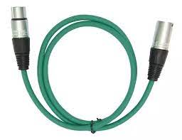 Cable son XLR dmx Male à Femelle EBXYA 1 mètre vert