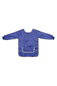 Tablier enfant 5/8 ans manches longues sans poche fermeture scratch ls