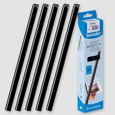 Baguettes relieur serodo 6mm noir X25