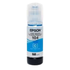 Encre Epson 104 65ml en bouteille pour EcoTank cyan