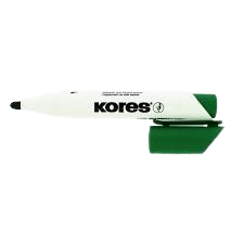 Marqueur tableau blanc kores xw& pointe rond vert