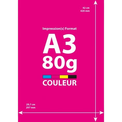 Impression A3 couleur