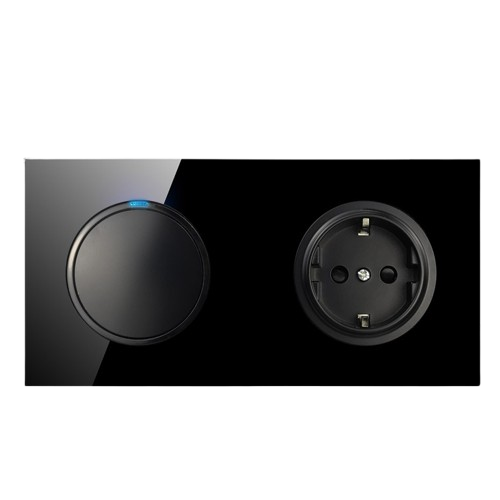 Interrupteur apparent Wallpad CX-SF-1G ABS 220v 16a Switch And Socket va et vien 65x65mm