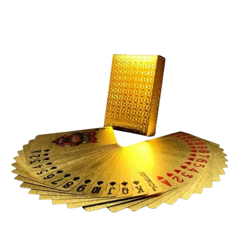 Jeu de carte Pocker étanche Or