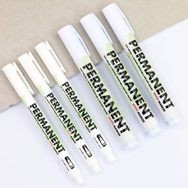 Marqueur Permanent Encre Blanc 1.0mm Leto PM-9915