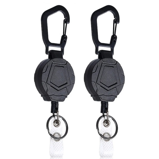 Support Badges rétractable robuste avec anneau