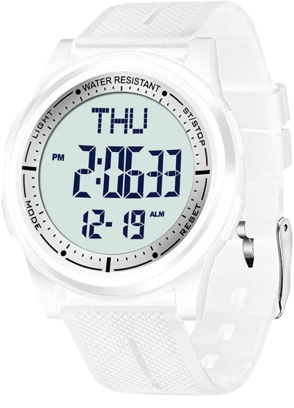 Montre digital sport hy001 water resist blanche