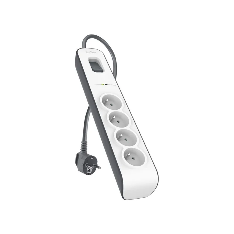 Multiprise parafoudre Belkin 4 trous Blanc – vue 2