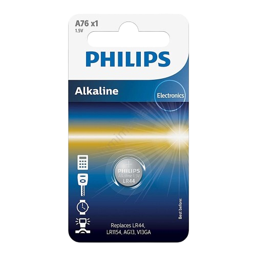 Piles Bouton Philips A76 1,5V