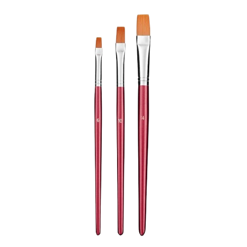 Pinceau Plat brosse poils synthetiques wonday N°06