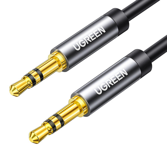 Cable jack UGREEN AV119 3,5mm Male coudé vers 3,5mm Male droit 1m Noir