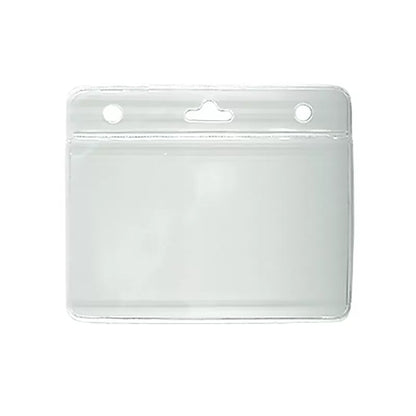 Porte-badge rigide horizontal dépoli format CR-80 Transparent