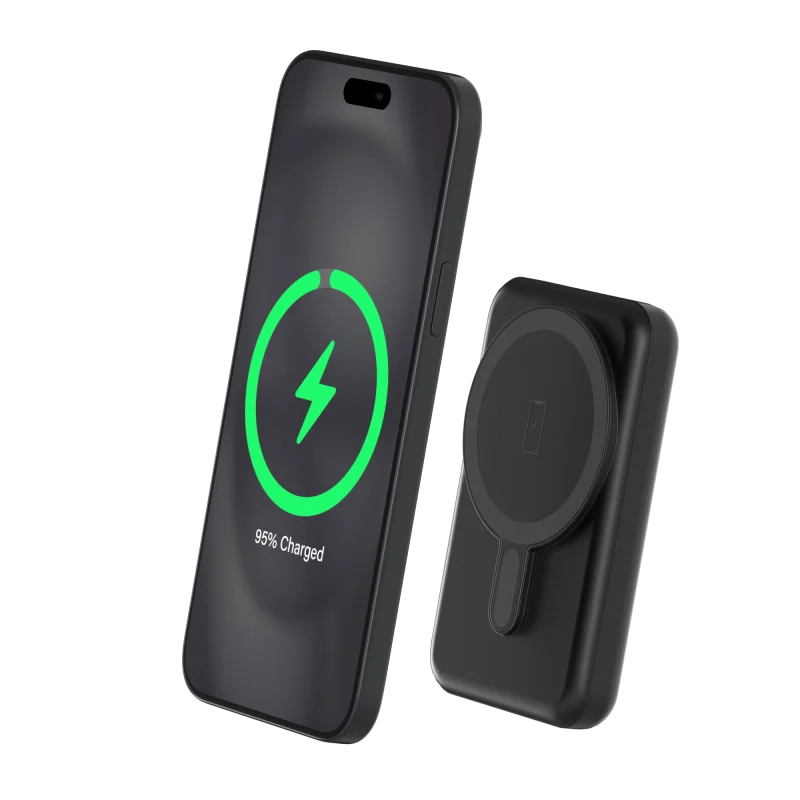 Batterie mobile magnétique POWER BANK DH4C016-BKB 15w 5000mAh Ecran digitale