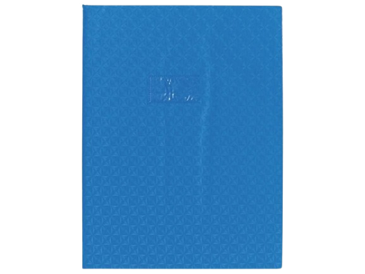 Protège cahier 24x32 losange bleu calligraphe