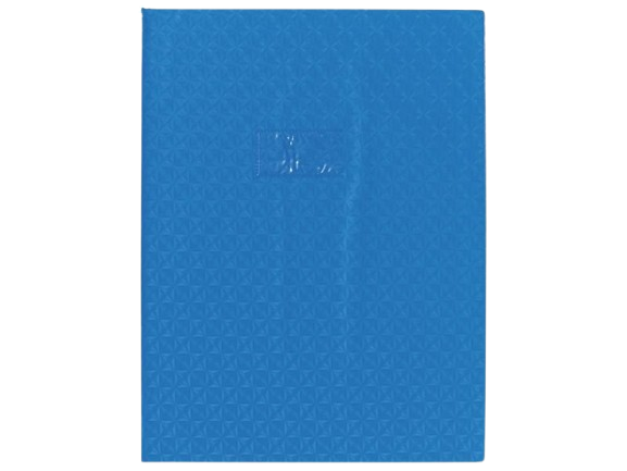 Protège cahier 24x32 losange bleu calligraphe