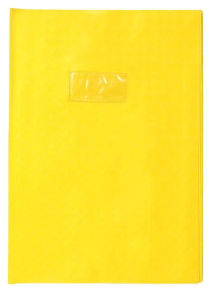 Protège cahier 24x32 losange jaune calligraphe