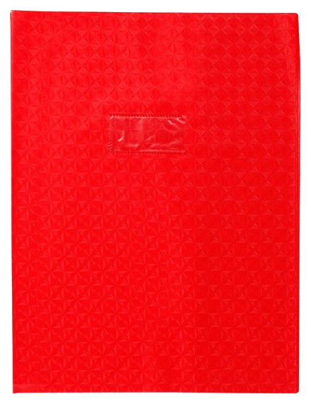 Protège cahier 24x32 losange rouge calligraphe