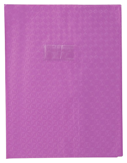 Protège cahier 24x32 losange violet calligraphe