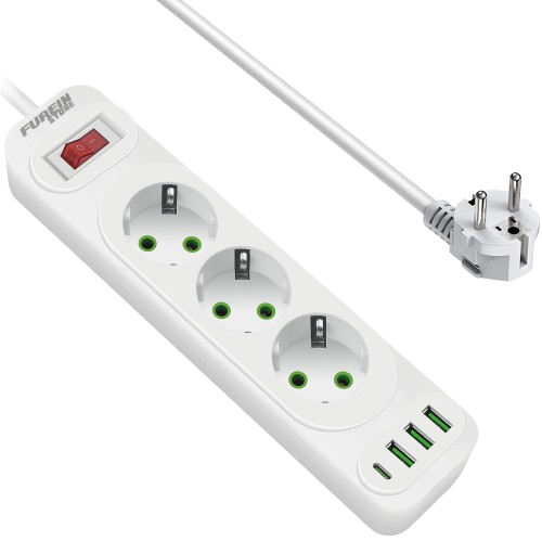 Multiprise Power Strip F09U DK_BE068-004 3AC 3USB-A 1USB-C