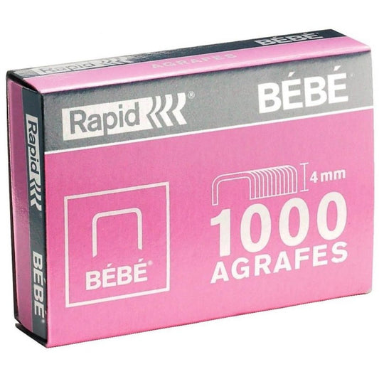 Aggrafe Bebe Couleur Rose Rapid X1000