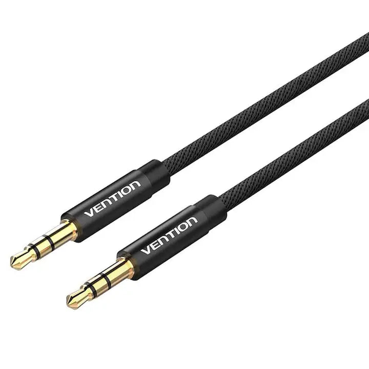 Cable jack 3.5mm M/M VENTION BAGBH tressé 2m Noir