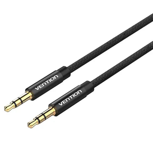 Cable jack 3.5mm M/M VENTION BAGBH tressé 2m Noir