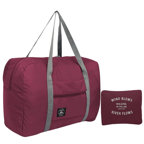 Sac de rangement pliable Rond avec poignée Portable pour les voyage Grande capacité