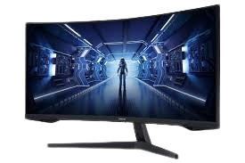 Ecran PC gaming 34’’ Samsung Odyssey C34G55TWWP 165Hz 1ms 3440 x 1440  incurvé FreeSync Noir