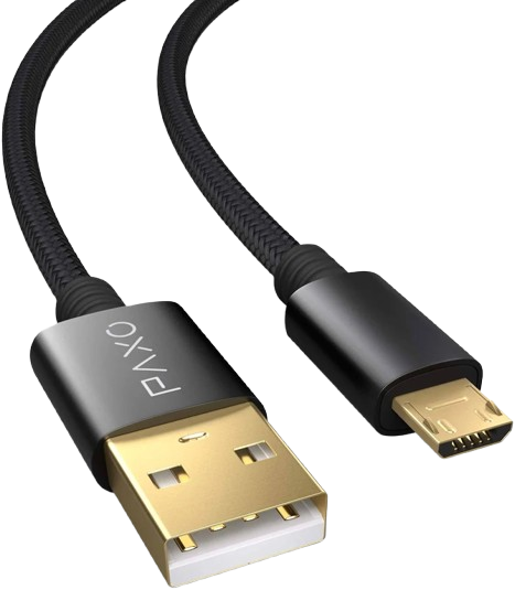 Cable USB-A vers micro-USB ESSAGER EXCM-LS01 tressé 2M Noir