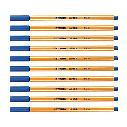 Stylo feutre stabilo bleu point 88 fine 0.4