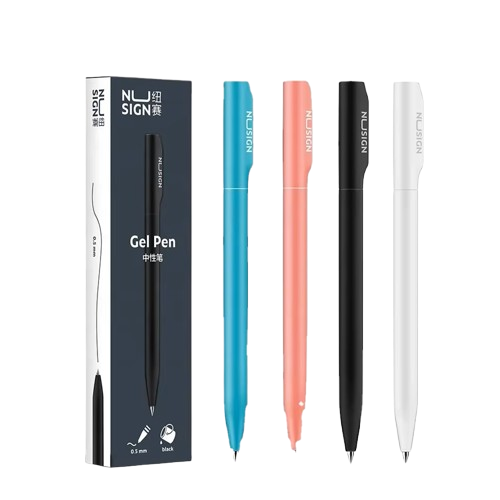 Stylo gel Nusign NS552 neutres interrupteur rotatif lisse 0.5mm