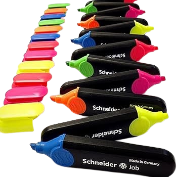 Surligneur Schneider JOB 1.5mm jaune (x1)