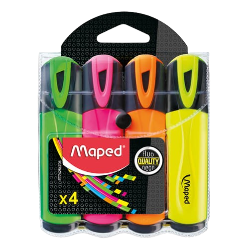 Surligneur fluo'peps classic maped x4