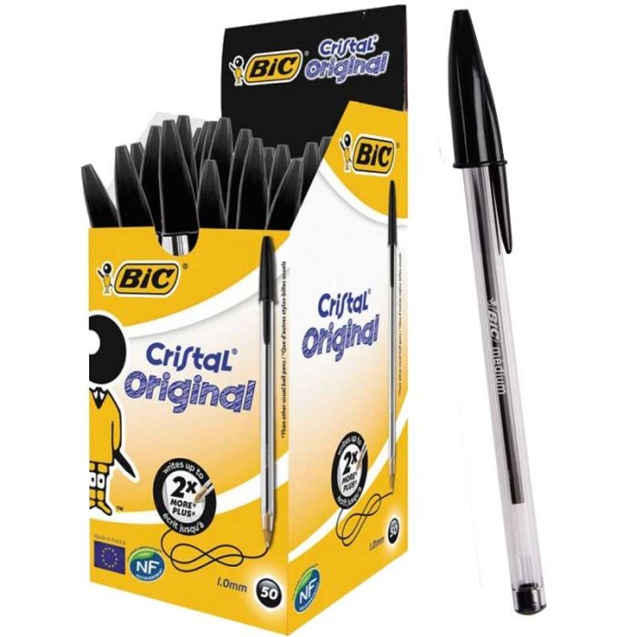 Stylo bic cristal original 1.0mm noir