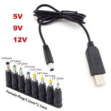 câble de charge universel USB vers prise DC, d'alimentation pour routeur, mini ventilateur, haut-parleur