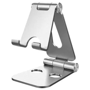 Support mobiles en alliage d'aluminium pour smartphone CMAOS Argent