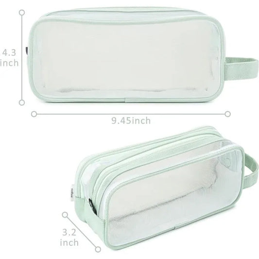 Trousse écolier transparent