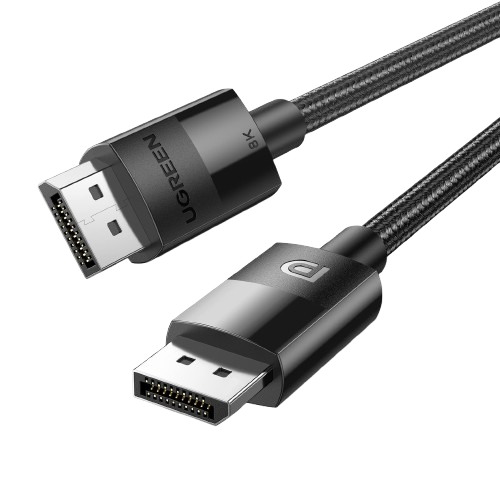 Cable DisplayPort male/male UGREEN 8K 4K 144Hz DP1.4 32.4Gbps rond 1,5m