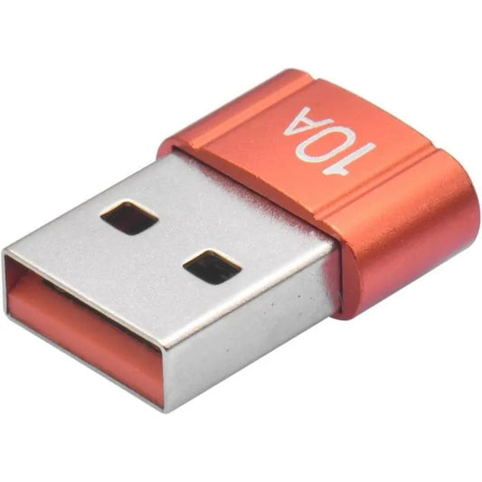 Adaptateur USB3.0 male vers USB-C femele 10A ELOUGH OTG Orange