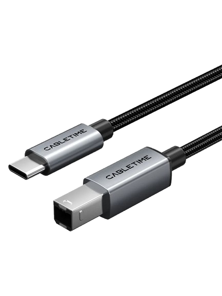 Adaptateur USB pour imprimantes USB-C vers USB-B CABLETIME CT-CFBM2-AG