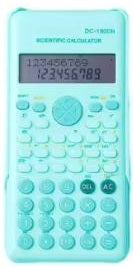 Calculatrice scientifique multifonctions DC-1800N vert tout-en-un, 240 fonctions pour l’école